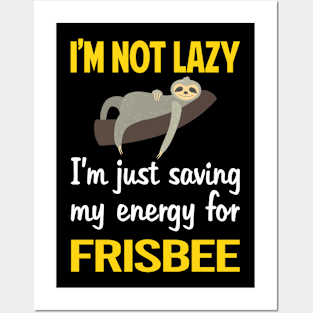 Funny Lazy Frisbee Posters and Art